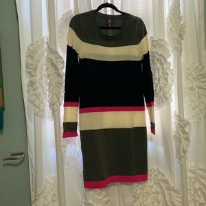 Vince Camuto Sweater Block Color Dress